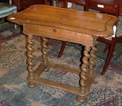 Lot 282 - Northern German Inlaid Walnut Center Table...