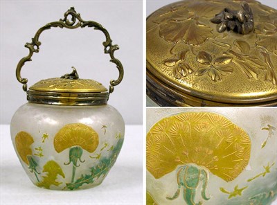 Lot 849 - Verriere de Sevres Enameled Cameo Glass...