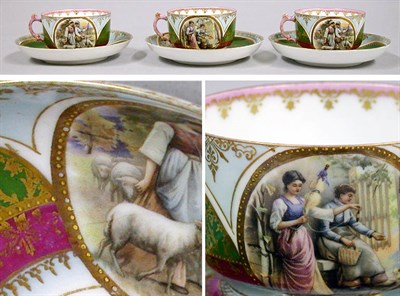 Lot 145 - Group of Three Russian Porcelain Cups and...