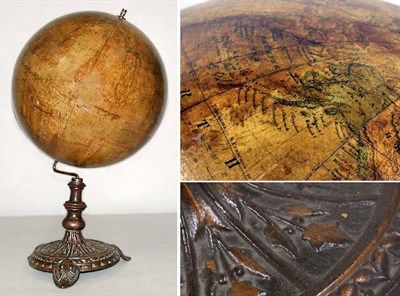 Lot 188 - Terrestrial Table Globe 19th Century On a cast...
