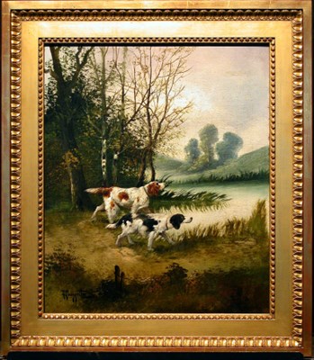 Lot 192 - P. Tourrette French, 19th century SETTERS ON...