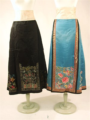 Lot 955 - Two Chinese Silk Skirts