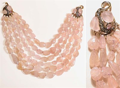 Lot 928 - Iradj Moini Rose Quartz Necklace
