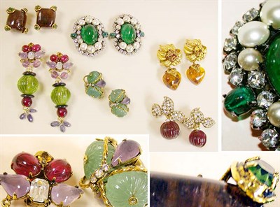 Lot 934 - Four Pairs of Iradj Moini Earrings