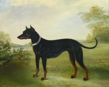 Lot 131A - R. Hutchinson 19th Century PINSCHER IN A...