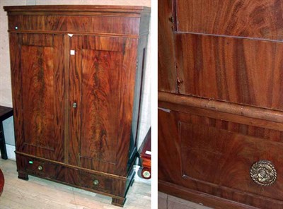 Lot 254 - Late Empire Mahogany Armoire Second quarter of...