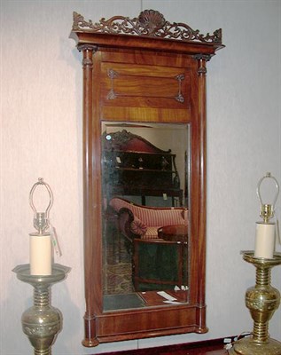 Lot 197 - Continental Neoclassical Mahogany Mirror Mid...