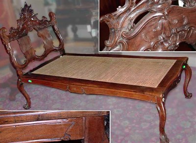 Lot 252 - Portuguese Rococo Rosewood Daybed 18th Century...