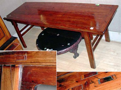 Lot 230 - Chinese Hardwood Altar Table The rectangular...