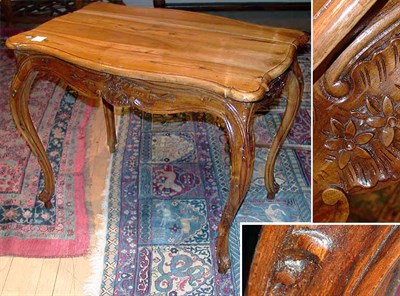 Lot 196 - Provincial Continental Rococo Walnut Side...