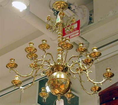 Lot 259 - Dutch Baroque Brass Twenty-Four Light...