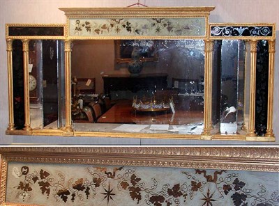 Lot 167 - Regency Gilt-Wood and Eglomise Overmantel...