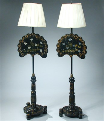 Lot 200 - Pair of Victorian Mother-of-Pearl Inlaid...