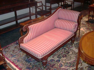 Lot 316 - Early Victorian Mahogany Recamier Mid 19th...