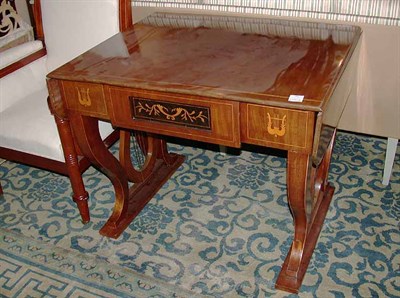 Lot 154 - Biedermeier Marquetry Inlaid Mahogany Sofa...