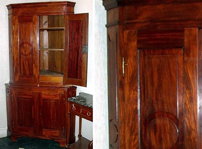 Lot 156 - Danish Neoclassical Mahogany Corner Cabinet...