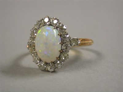 Lot 227 - Opal and Diamond Ring