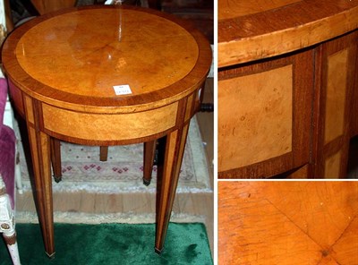 Lot 461 - George III Style Mahogany and Maple Side Table