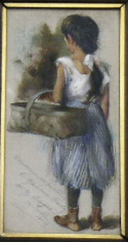 Lot 11 - William Merritt Berger American, b.1872 GIRL...