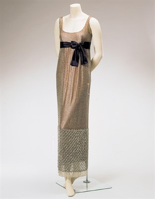 Lot 594 - Rare Norell Crystal Empire Gown American, 1963...