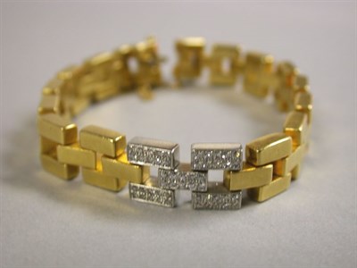 Lot 248 - Gold and Diamond Bracelet