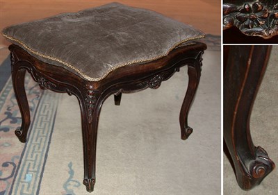 Lot 145 - Louis XV Style Caned Walnut Stool