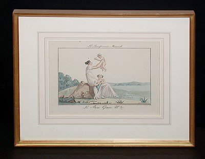 Lot 54 - French School LE BON GENRE Three hand-colored...