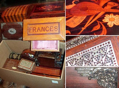 Lot 166 - Group of Articles Including Wood Boxes