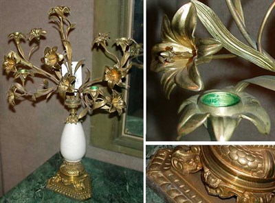 Lot 511 - Pair of Continental Gilt-Metal and Porcelain...