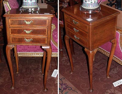 Lot 280 - Pair of Georgian Style Mahogany Side Tables