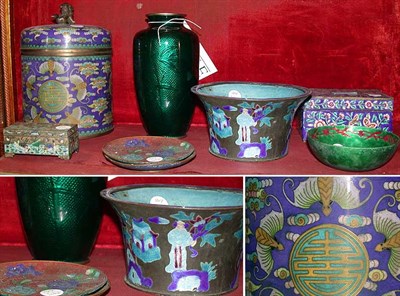 Lot 348 - Miscellaneous Group of Cloisonne and Enamel...
