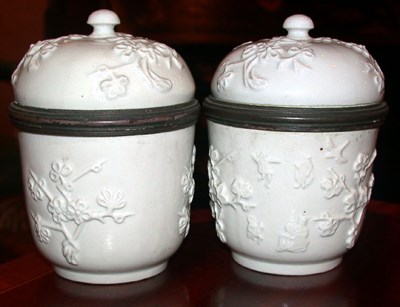 Lot 359 - Pair of Chinese Porcelain Covered Pots
