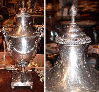 Lot 322 - Silver Plated Hot Water Urn