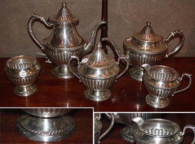 Lot 325 - Sterling Silver Five-Piece Tea and Coffee...