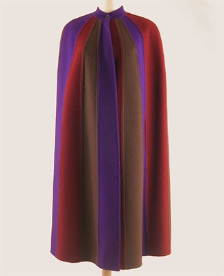 Lot 642 - Mila Schon Multicolored Stripe Cape and...