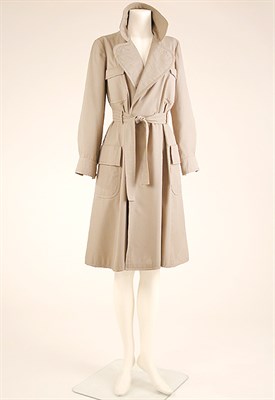 Lot 610 - Valentino Beige Trenchcoat Italian, 1970s With...