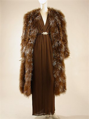 Lot 641 - Andre Laug Maribou Coat Italian, 1980s The...