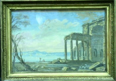 Lot 46 - Italian School 18th Century CAPRICCO OF RUINS...