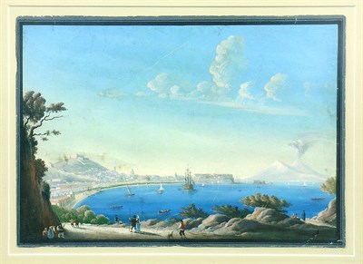 Lot 32 - Neapolitan School 19th Century BAY OF NAPLES...