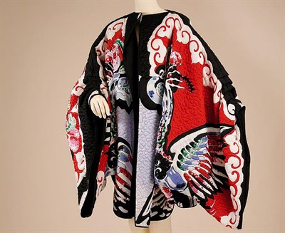 Lot 616 - Michaele Vollbracht Quilted Polychrome Silk...