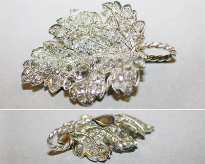 Lot 147 - Diamond Leaf Pendant