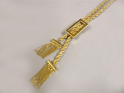 Lot 264 - Rope Chain Fringe Necklace