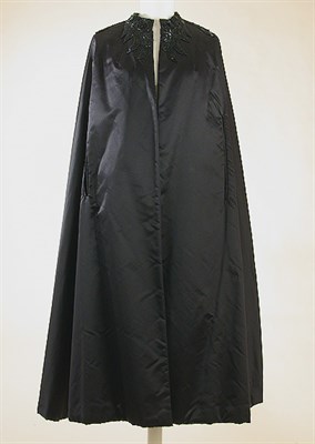 Lot 663 - Stavropoulos Black Satin Cape Greek, 1980s The...