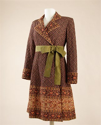 Lot 672 - Christian Lacroix Indian Print Coat Dress...