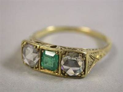 Lot 346 - Emerald and Diamond Ring
