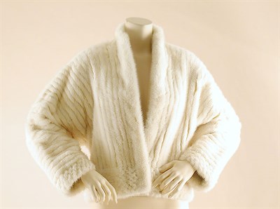 Lot 674 - Galanos White Mink Jacket American, 1980 The...