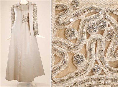 Lot 603 - Valentino Couture Cream Silk Faille Evening...