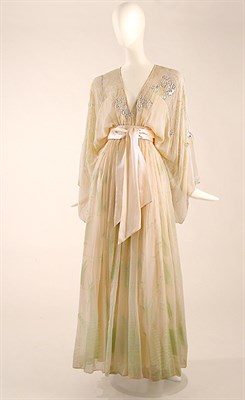 Lot 634 - Zandra Rhodes Ivory Yellow 'Field of Lilies'...