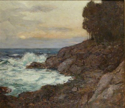 Lot 223 - Wilson Henry Irvine 1869-1936 RUGGED SHORELINE...