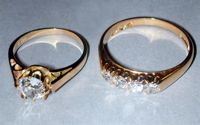 Lot 330 - Two Diamond Rings